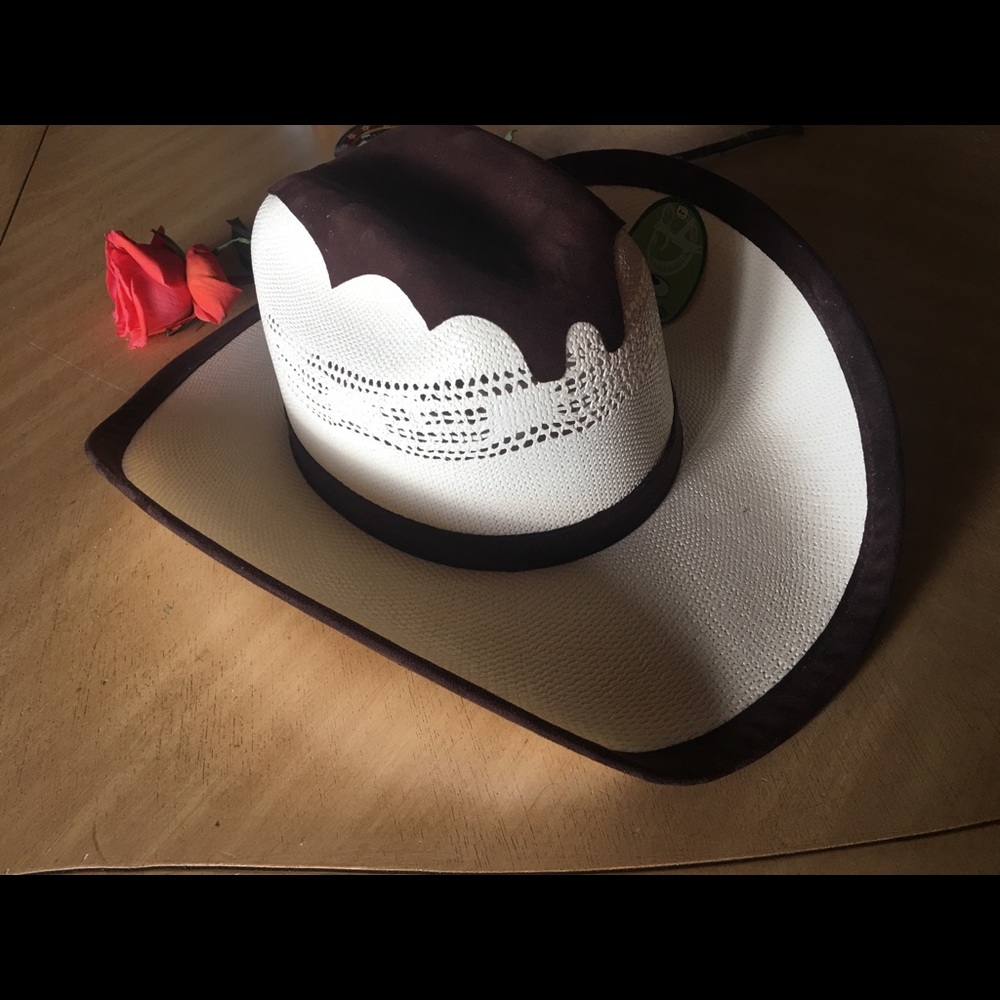 Suede Western hat unisex size large